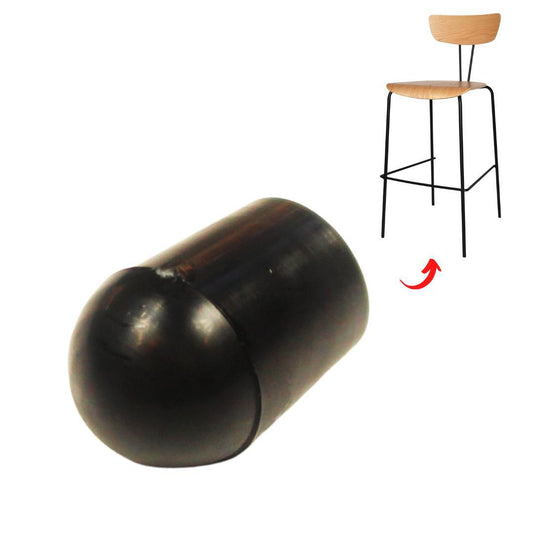 External Domed Black Chair Cap - Durable Replacement - Chair Caps Australia - 